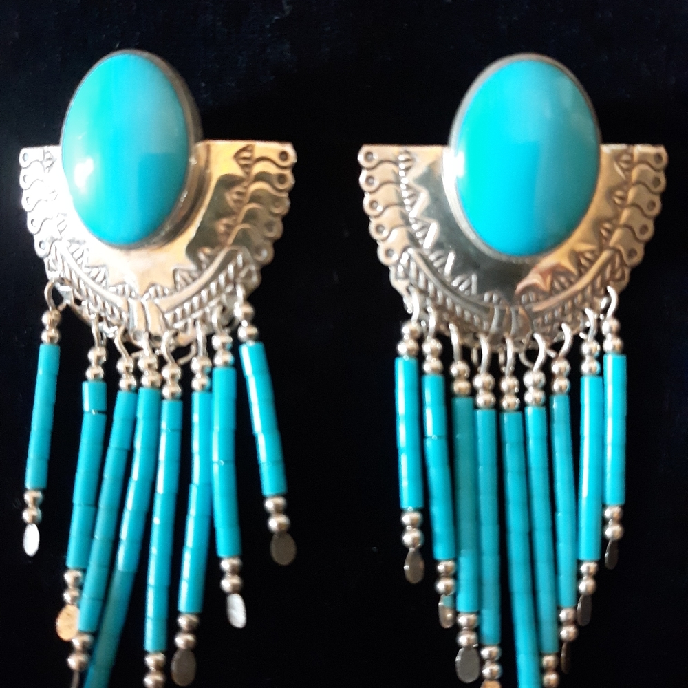 Turquoise Sterling Silver Earrings